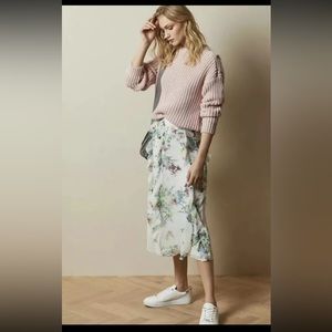 Ted Baker Print Floral  skirt  Sz 4 UK , US 12 NWT $237